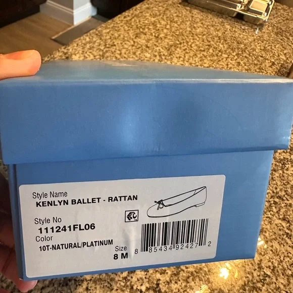 Jack Rogers 	Kenlyn Rattan Ballet   7.5 / NATURAL/PLATINUM - Picture 14 of 16